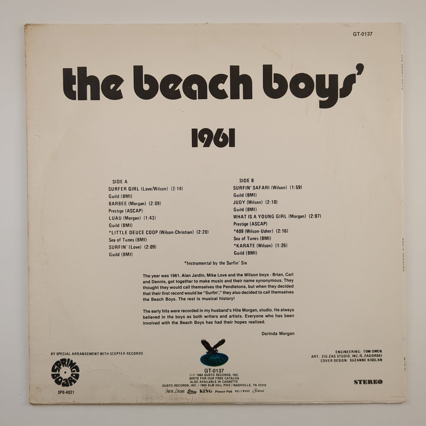 The Beach Boys - 'The Beach Boys' Greatest Hits'