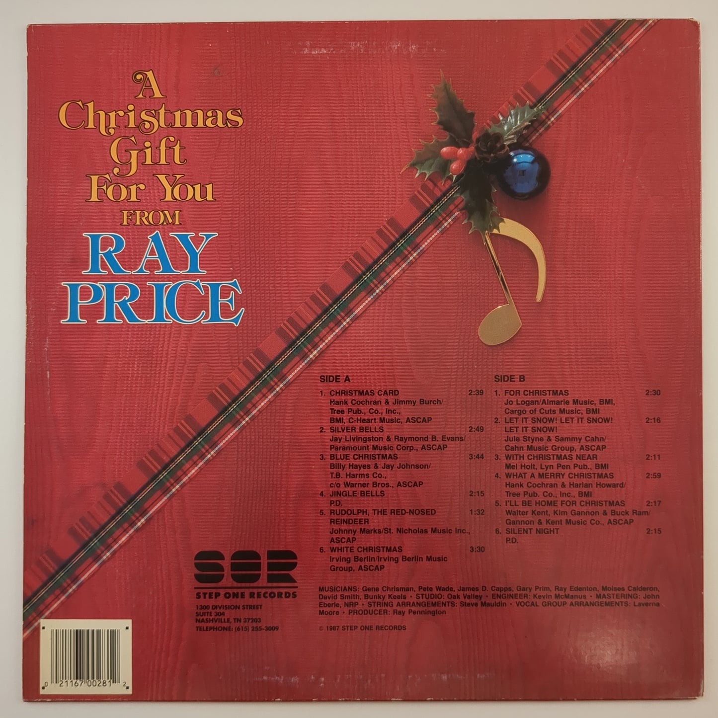 Ray Price ‎– A Christmas Gift For You From Ray Price