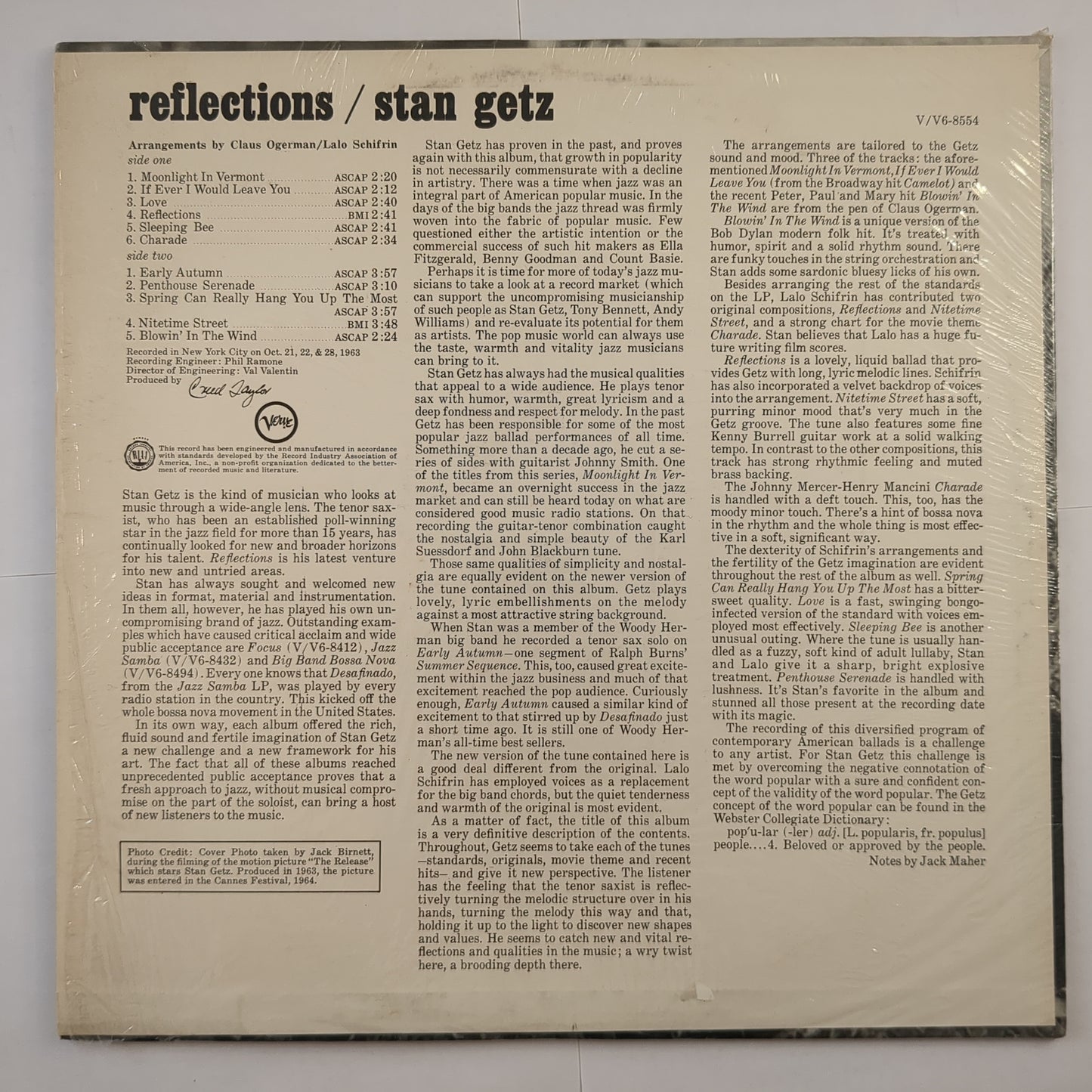 Stan Getz - 'Reflections'