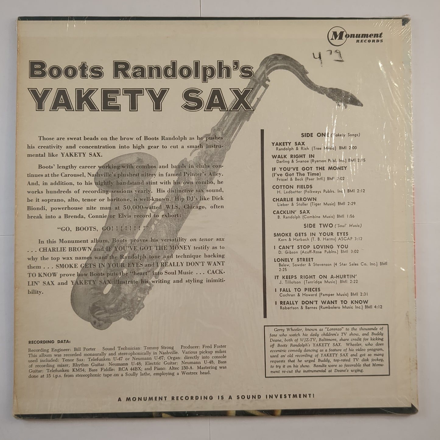 Boots Randolph - 'Yakety Sax!