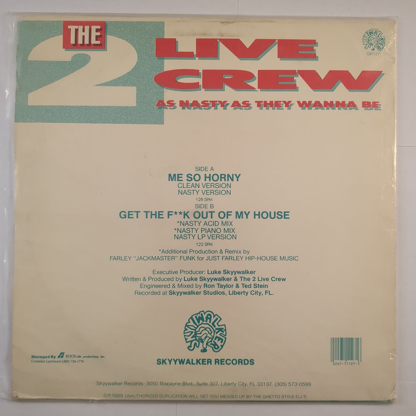 The 2 Live Crew - 'Me So Horny'