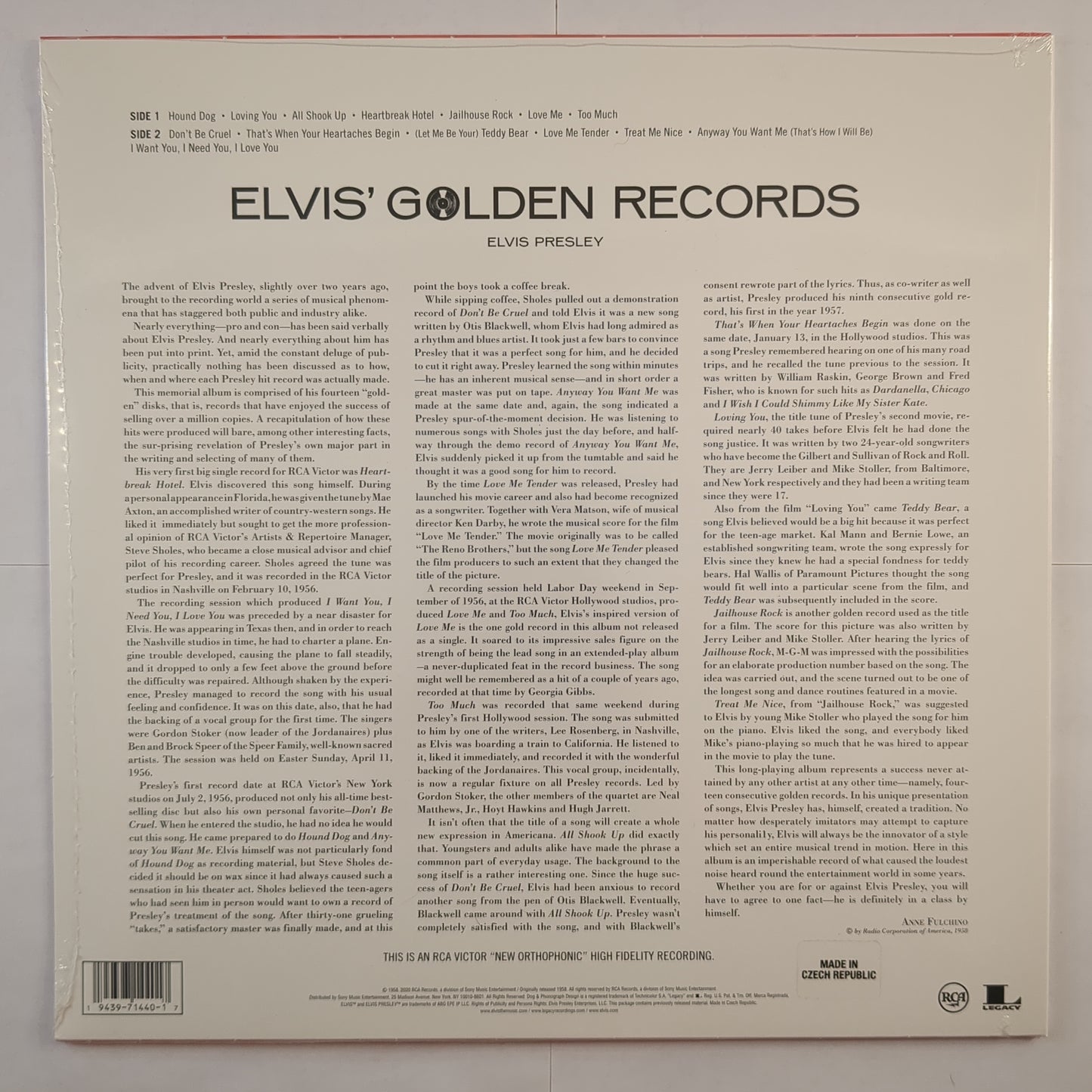 Elvis Presley - 'Elvis's Golden Records'