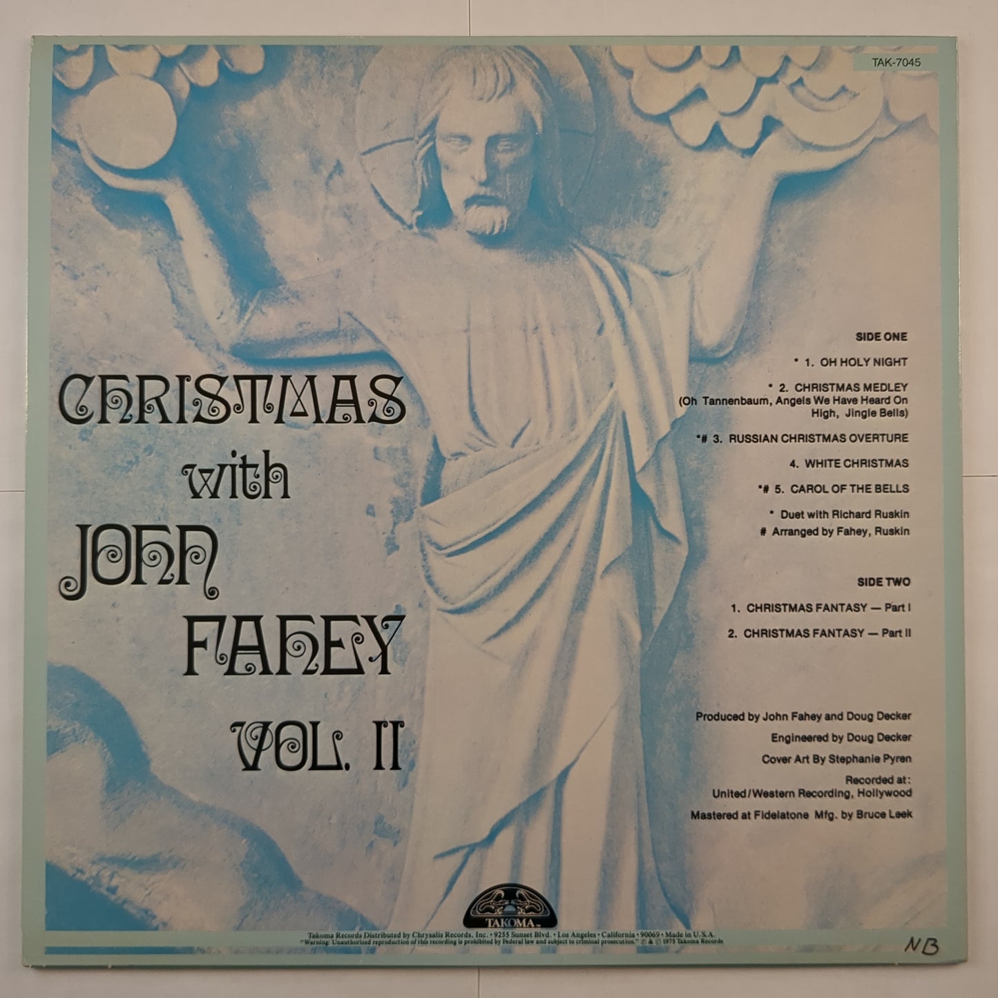 John Fahey - 'Christmas With John Fahey Volume II'