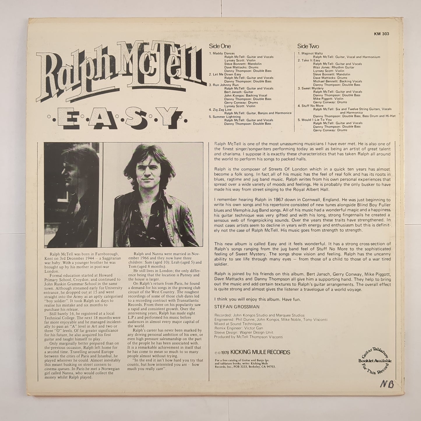 Ralph McTell - 'Easy'