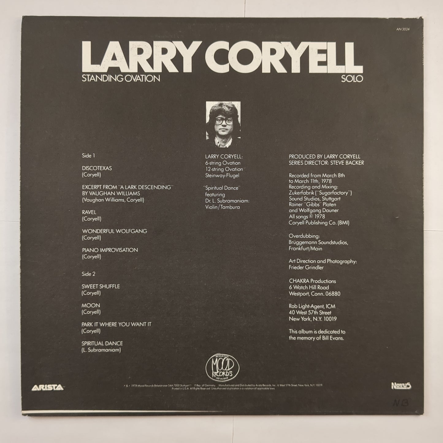 Larry Coryell - 'Standing Ovation (Solo)'