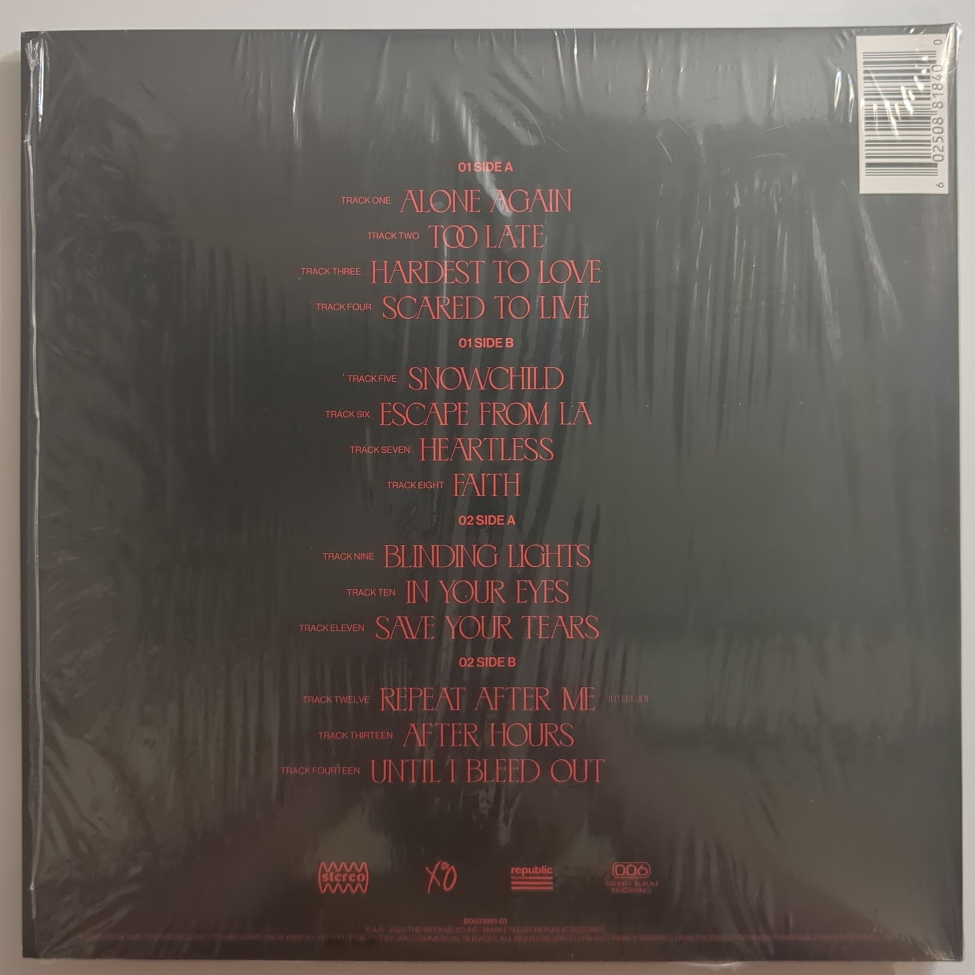 The Weeknd: After Hours 2 LPs