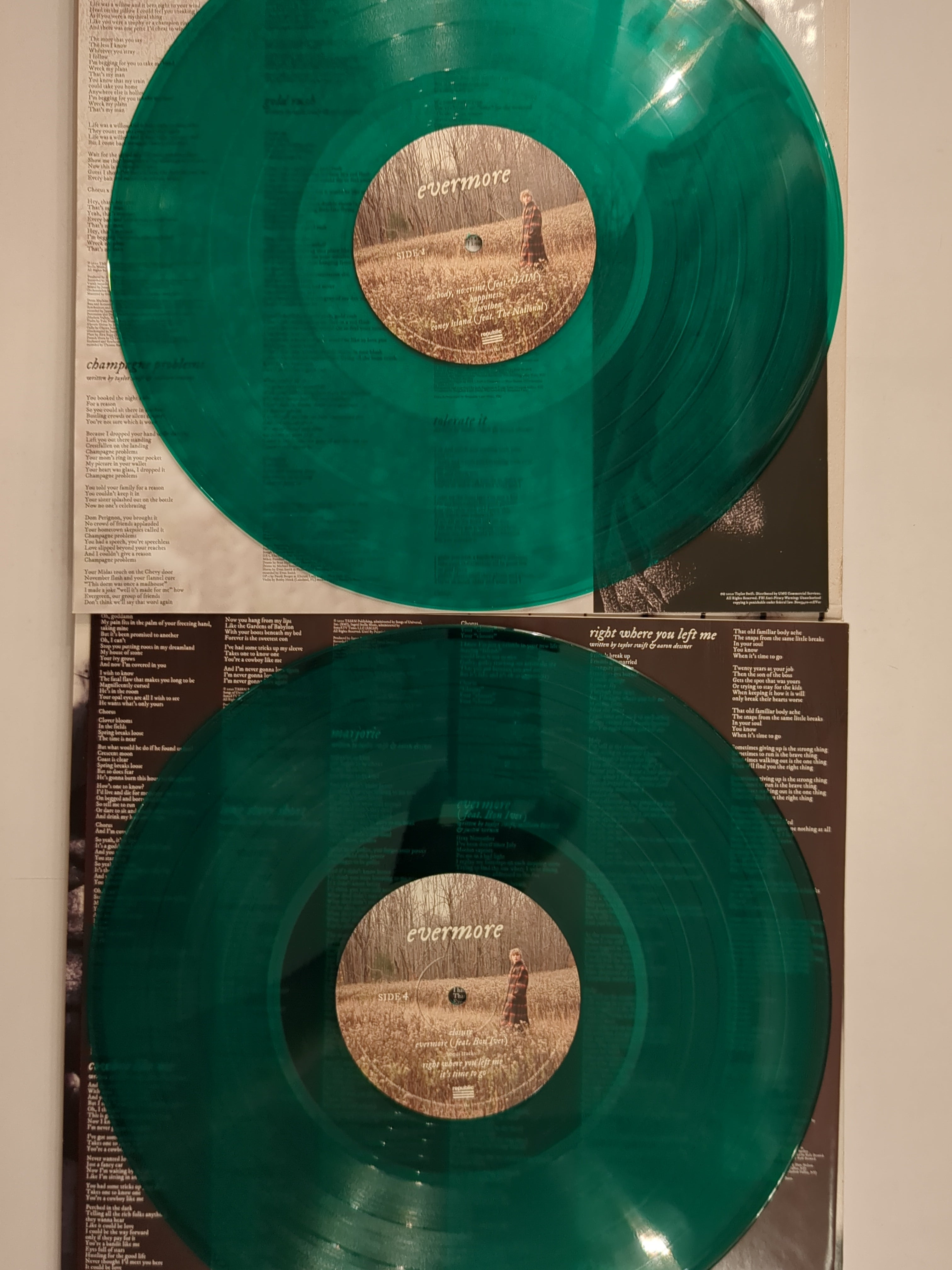 Taylor Swift opaque forest green - Evermore Vinyl - Music
