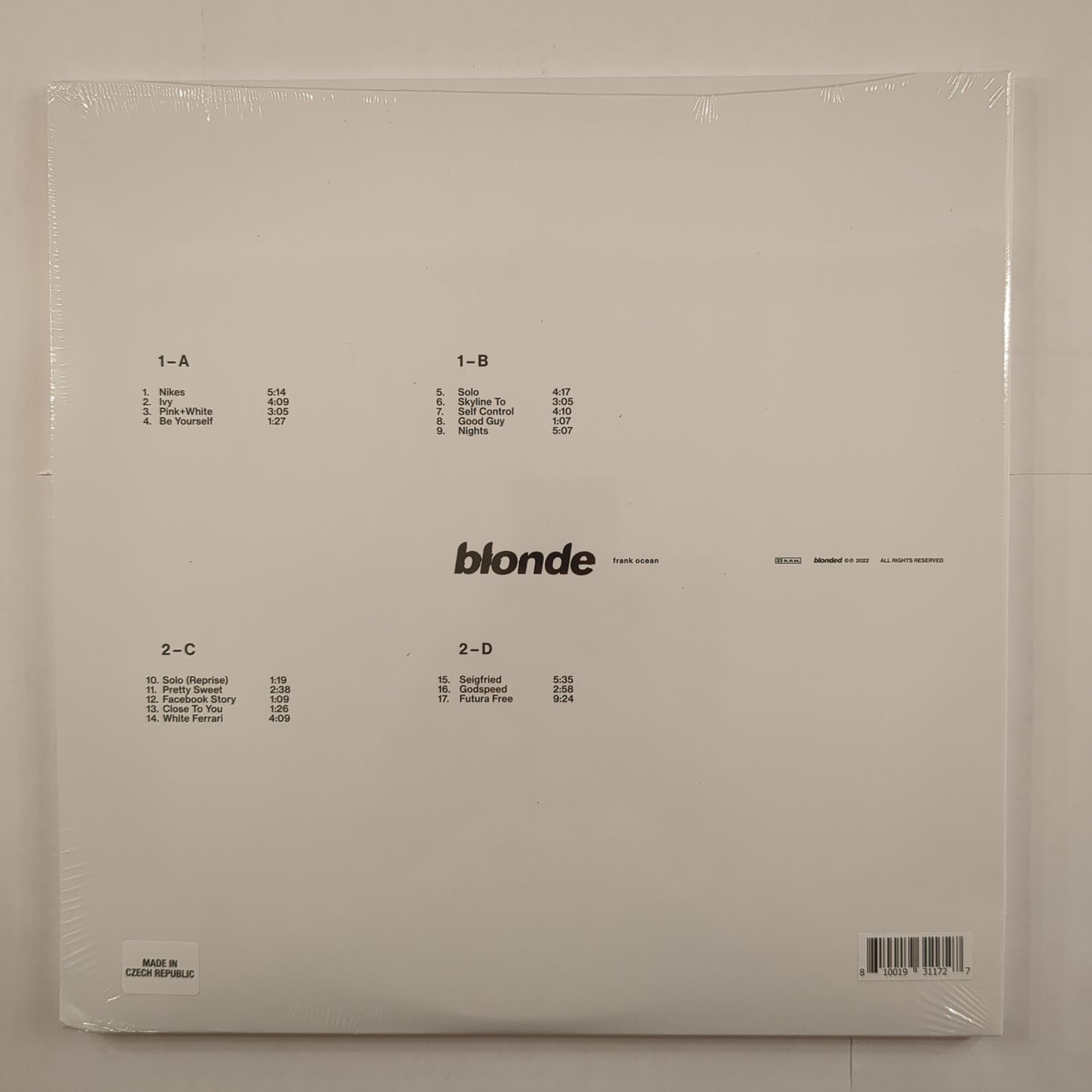 Frank Ocean - 'blonde'