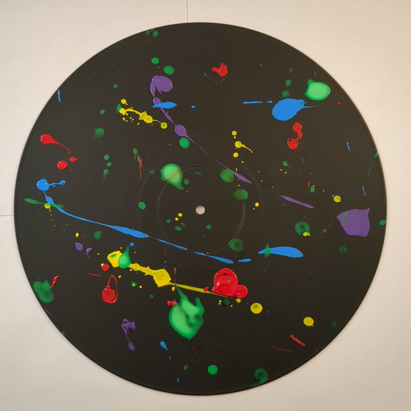 Paint Splatter Record Art