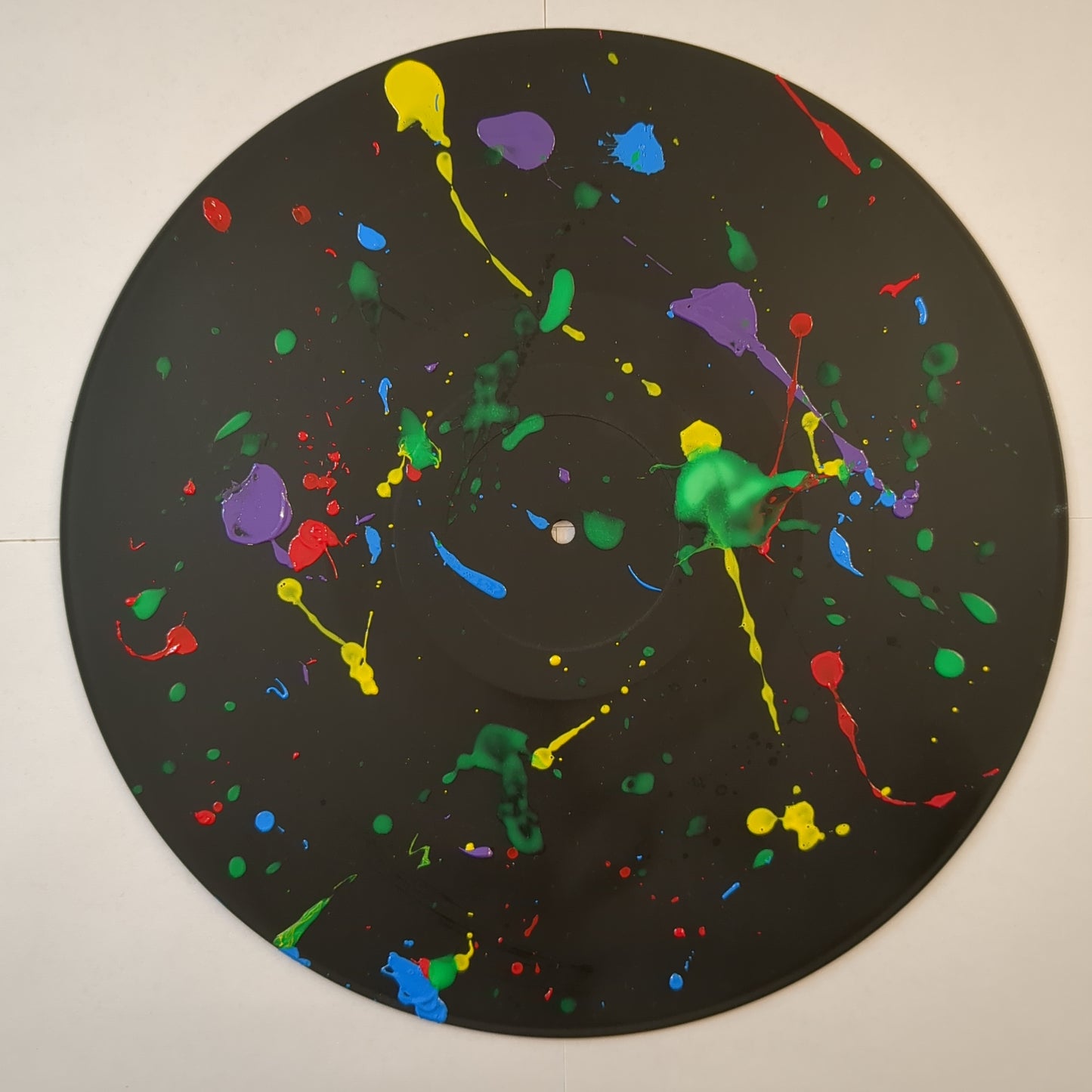 Paint Splatter Record Art