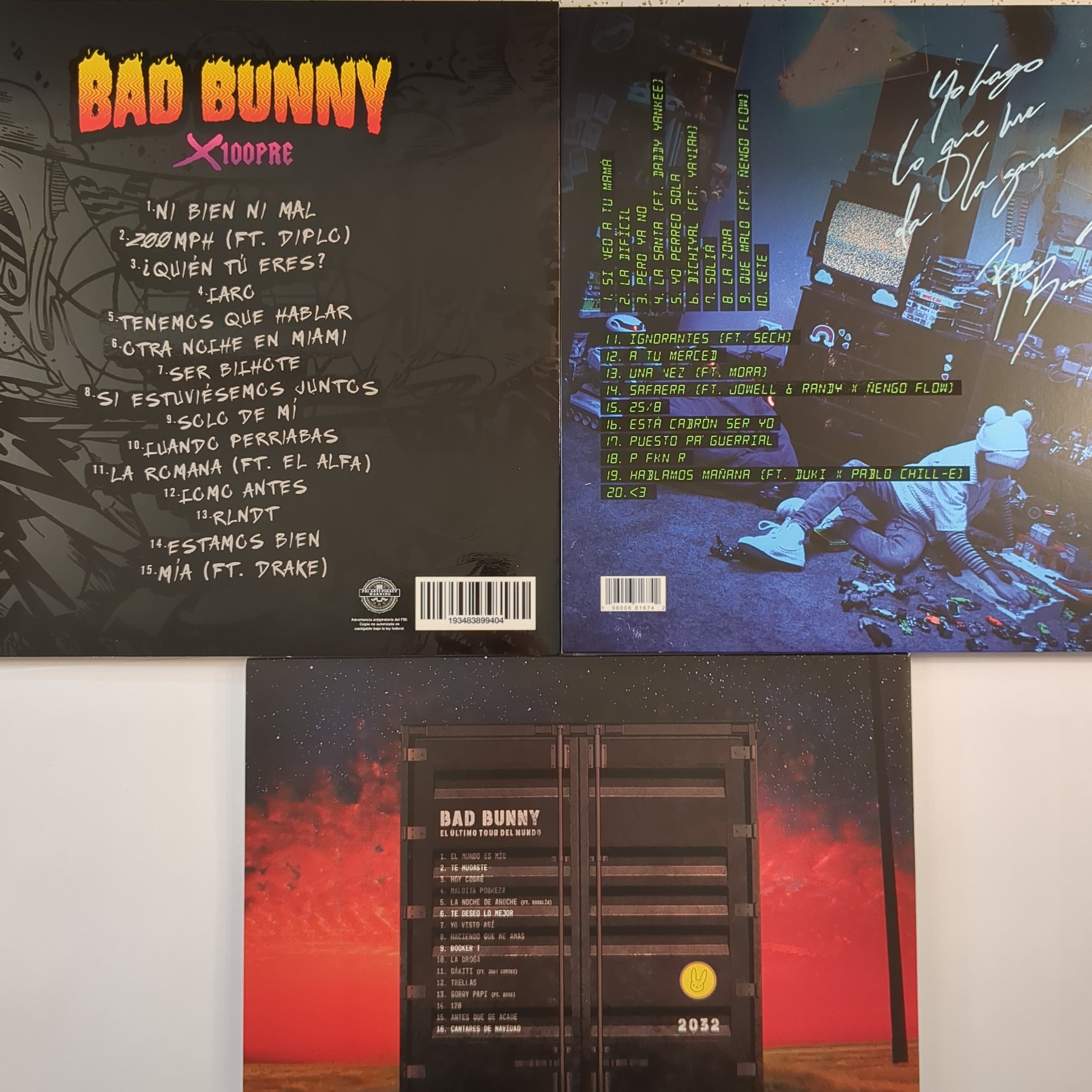 Bad Bunny 2024 Anniversary Trilogy 3 LP Box Set