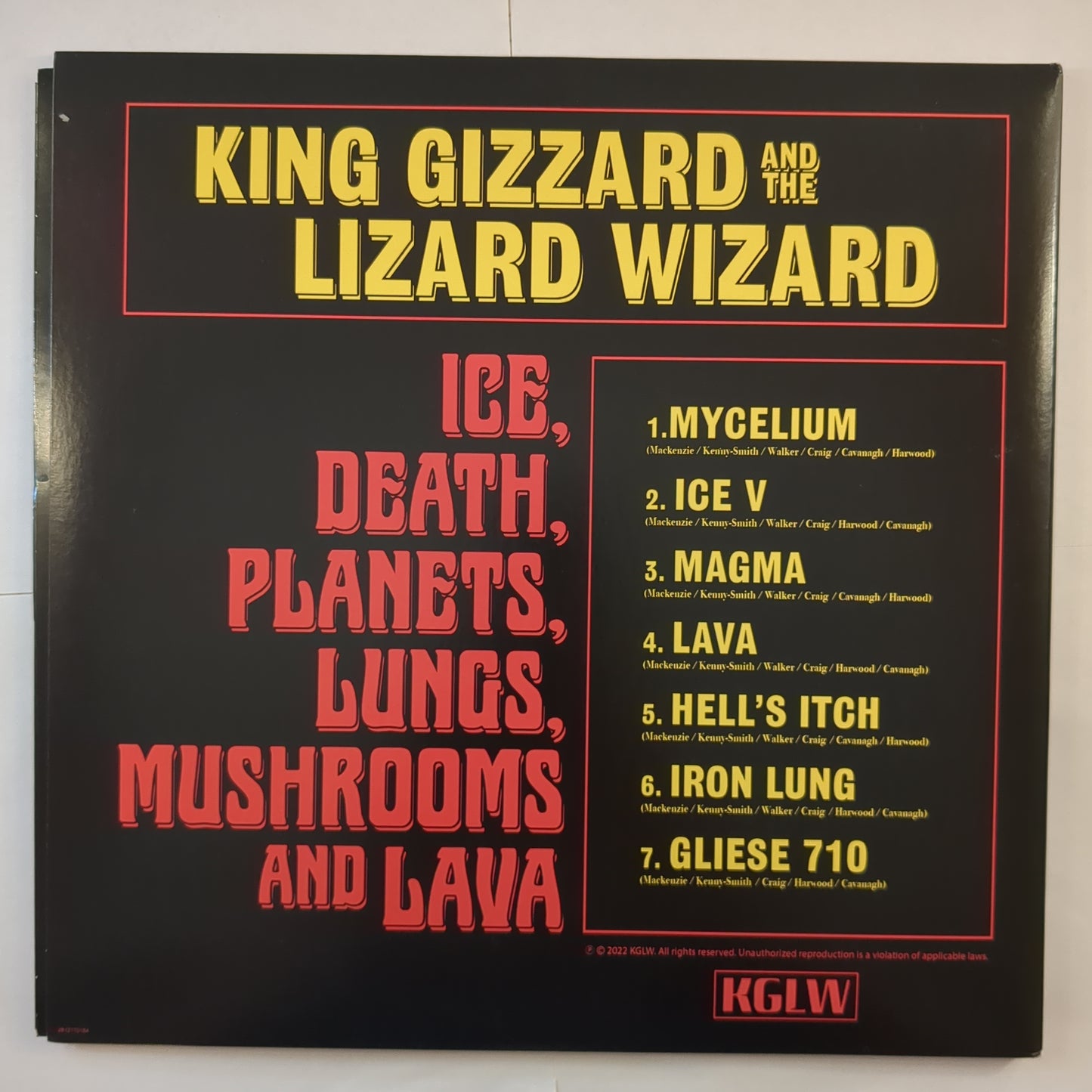 King Gizzard and the Lizard Wizard - 'Ice, Death, Planets, Lungs, Mushrooms and Lava'