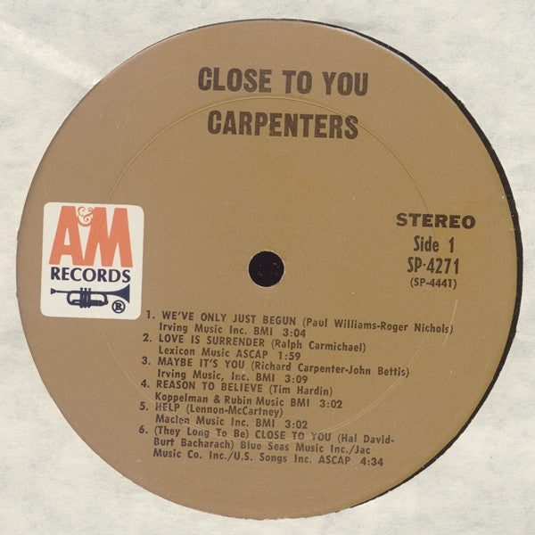 Carpenters - 'Close To You'