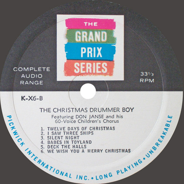 Don Janse And His 60 Voice Children's Chorus – 'The Christmas Drummer Boy'