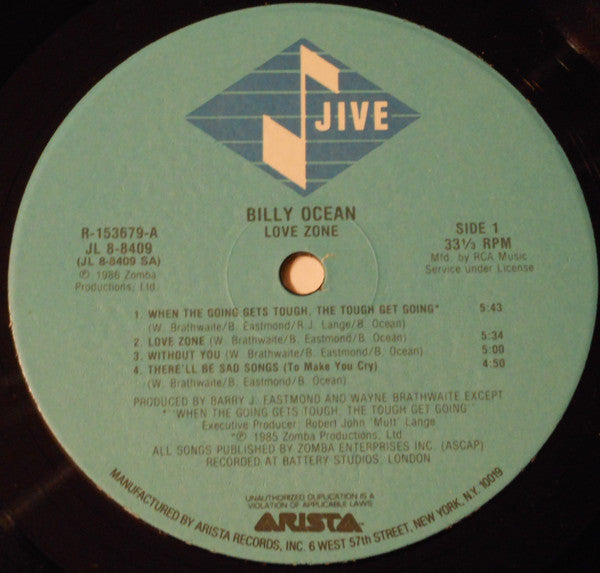 Billy Ocean - 'Zona de amor'