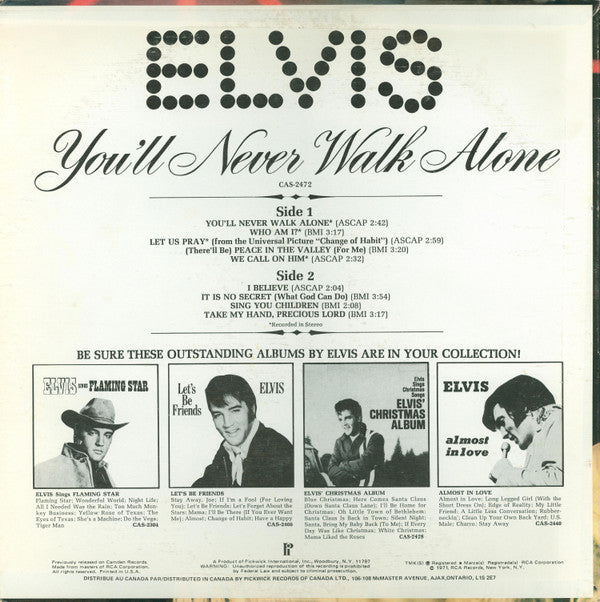 Elvis - 'Nunca caminarás solo'